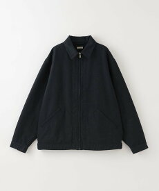 Steven Alan ＜Steven Alan＞ BEPPETEX ジップ ショート ワーク ブルゾン ビューティー＆ユース　ユナイテッドアローズ ジャケット・アウター カバーオール・ワークジャケット ブラック ホワイト【送料無料】