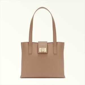 美品・希少品】フルラ FURLA エナメル レザー ブラウン トートバッグ 