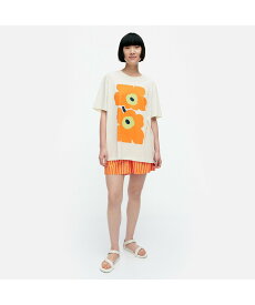 Marimekko Kioski Embla Unikko Placement Tシャツ マリメッコ トップス シャツ・ブラウス ホワイト【送料無料】