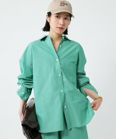 【SALE／30%OFF】BABYLONE ウォッシュドオーバーシャツ バビロン トップス シャツ・ブラウス ブルー グリーン ホワイト【送料無料】