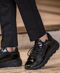 1PIU1UGUALE3 RELAX 1PIU1UGUALE3 RELAX SIDE ZIP GLOSSY SNEAKERS VtH V[YEC Xj[J[ ubN zCgyz