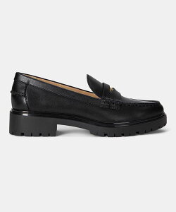 LAUREN RALPH LAUREN [ t[ R12H MARLI FLATS ubN JWAV[Y [K tbgR~jeB[ V[YEC [t@[ ubNyz