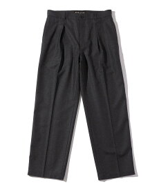 【SALE／40%OFF】SHIPS MEN Southwick Gate Label: サキソニー 1プリーツ スラックス シップス パンツ スラックス・ドレスパンツ【送料無料】