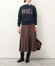 フェイクスウェードプリーツスカート