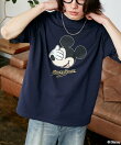 <機能性素材>Mickey Mouse/ミッキーマウス/ フェイスTシャツ 限定展開