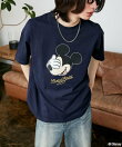 <機能性素材>Mickey Mouse/ミッキーマウス/ フェイスTシャツ 限定展開