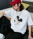 <機能性素材>Mickey Mouse/ミッキーマウス/ フェイスTシャツ 限定展開