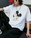 <機能性素材>Mickey Mouse/ミッキーマウス/ フェイスTシャツ 限定展開