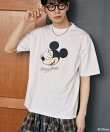 <機能性素材>Mickey Mouse/ミッキーマウス/ フェイスTシャツ 限定展開