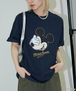 <機能性素材>Mickey Mouse/ミッキーマウス/ フェイスTシャツ 限定展開