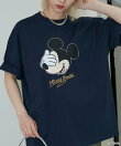 <機能性素材>Mickey Mouse/ミッキーマウス/ フェイスTシャツ 限定展開