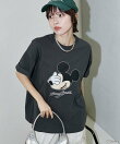 <機能性素材>Mickey Mouse/ミッキーマウス/ フェイスTシャツ 限定展開