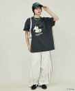 <機能性素材>Mickey Mouse/ミッキーマウス/ フェイスTシャツ 限定展開