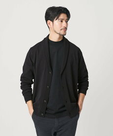 BEAUTY&YOUTH UNITED ARROWS 【WEB限定 WARDROBE SMART】KOUKIN ショールカラー カーディガン【抗菌・防臭】 ビューティー＆ユース　ユナイテッドアローズ トップス カーディガン ブラック グレー【送料無料】