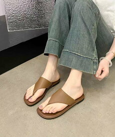 【SALE／20%OFF】aimoha - select - 【shoes 365】カジュアルトングサンダル アイモハ シューズ・靴 サンダル シルバー ブラック ブラウン ホワイト