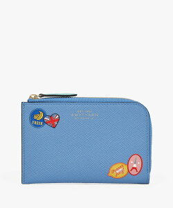 SMYTHSON Small Flat Pouch in Panama Stickers �X�}�C�\�� ���z�E�|�[�`�E�P�[�X ���̑��̍��z�E�|�[�`�E�P�[�X �u���[�y���������z