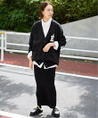 《WEB限定カラーあり/追加予約》サガラ刺繍スエットライクニットカーディガン