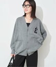 《WEB限定カラーあり/追加予約》サガラ刺繍スエットライクニットカーディガン