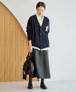 《WEB限定カラーあり/追加予約》サガラ刺繍スエットライクニットカーディガン