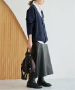 《WEB限定カラーあり/追加予約》サガラ刺繍スエットライクニットカーディガン