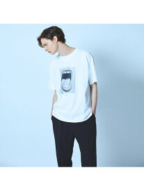 【SALE／40%OFF】ABAHOUSE LASTWORD 【HerbRitts / ハーブ・リッツ】フォト Tシャツ アバハウス トップス カットソー・Tシャツ ホワイト【送料無料】