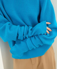 【SALE／50%OFF】UNFILO ふわふわニット アームウォーマー アンフィーロ ファッション雑貨 手袋 グレー ブルー