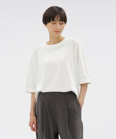 【SALE／50%OFF】MHL. SMOOTH COTTON JERSEY TOP マーガレット・ハウエル トップス カットソー・Tシャツ グレー ホワイト【送料無料】