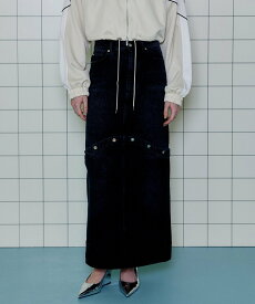 MAISON SPECIAL 2way Length Denim Skirt メゾンスペシャル スカート ロング・マキシスカート ブラック ブルー ブラウン【送料無料】