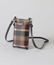 【SALE／18%OFF】BLACK LABEL CRESTBRIDGE 【一部店舗限定】PVCクレストブリッジチェックスマホショルダー ブルーレーベル / ブラックレーベル・クレストブリッジ 財布・ポーチ・ケース コインケース・小銭入れ・札入れ ベージュ レッド【送料無料】