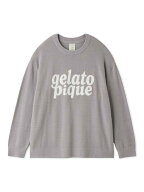 gelato pique スムーズィーロゴジャガード長袖プルオーバー ジェラートピケ インナー・ルームウェア その…