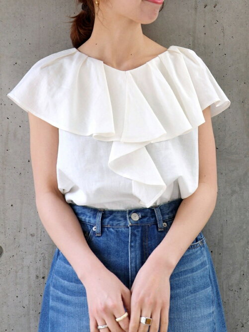 Ships Ships Any リネン ラッフル フリル ブラウス ウォッシャブル Rakuten Fashion 楽天ファッション 旧楽天ブランドアベニュー Cy38