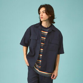 ABAHOUSE LASTWORD Dickies /ディッキーズ WORK SHIRT/セットアップ/半袖 オープ アバハウス トップス シャツ・ブラウス ホワイト ブラック グレー オレンジ ベージュ グリーン レッド【送料無料】