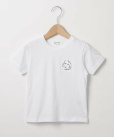 【SALE／60%OFF】Dessin 【ファミリーリンク】アニマル刺繍Tシャツ＜100-140＞ デッサン トップス カットソー・Tシャツ ホワイト グレー ネイビー