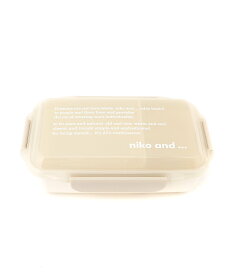 niko and ... (U)OR ニコロゴランチボックス ニコアンド 食器・調理器具・キッチン用品 弁当箱・ランチボックス ホワイト ブラック
