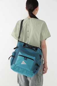 and wander 3D mesh 2way tote bag �A���h�����_�[ �o�b�O ���̑��̃o�b�O �u���[ �u���b�N �J�[�L�O���[���y���������z