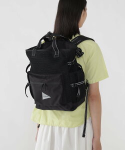 and wander 3D mesh 2way tote bag �A���h�����_�[ �o�b�O ���̑��̃o�b�O �u���[ �u���b�N �J�[�L�O���[���y���������z