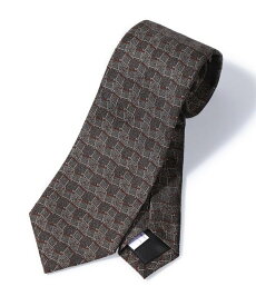 MEN'S BIGI 【TIE YOUR TIE/タイユアタイ】モダンジオメトリック柄ネクタイ メンズ ビギ スーツ・フォーマル ネクタイ・蝶ネクタイ ワインレッド ブラック【送料無料】