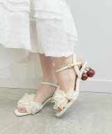 RANDA 【Cherry&Strawberry】チェリーヒールストラップサンダル ランダ シューズ・靴 サンダル ピンク ホ…