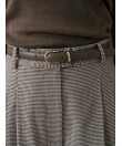 【セットアップ対応】ベルト付タックパンツ
