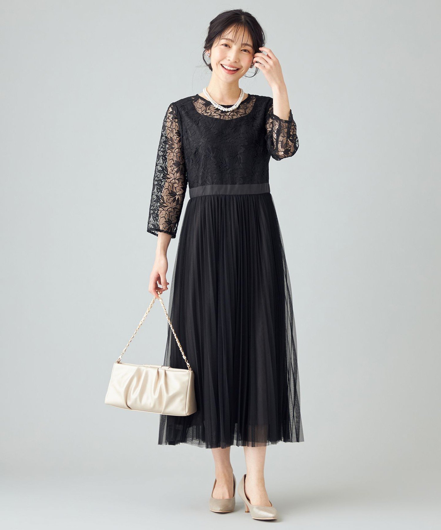 any SiS｜【洗える】レーシーLuxe ドレス | Rakuten Fashion(楽天