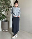 ナローライン ニットスカート