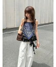 ティアードフリルヘムトップス