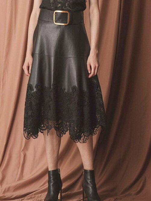 Epoca The Shop レザーケミカルレーススカート Rakuten Fashion 楽天ファッション 旧楽天ブランドアベニュー Bn60