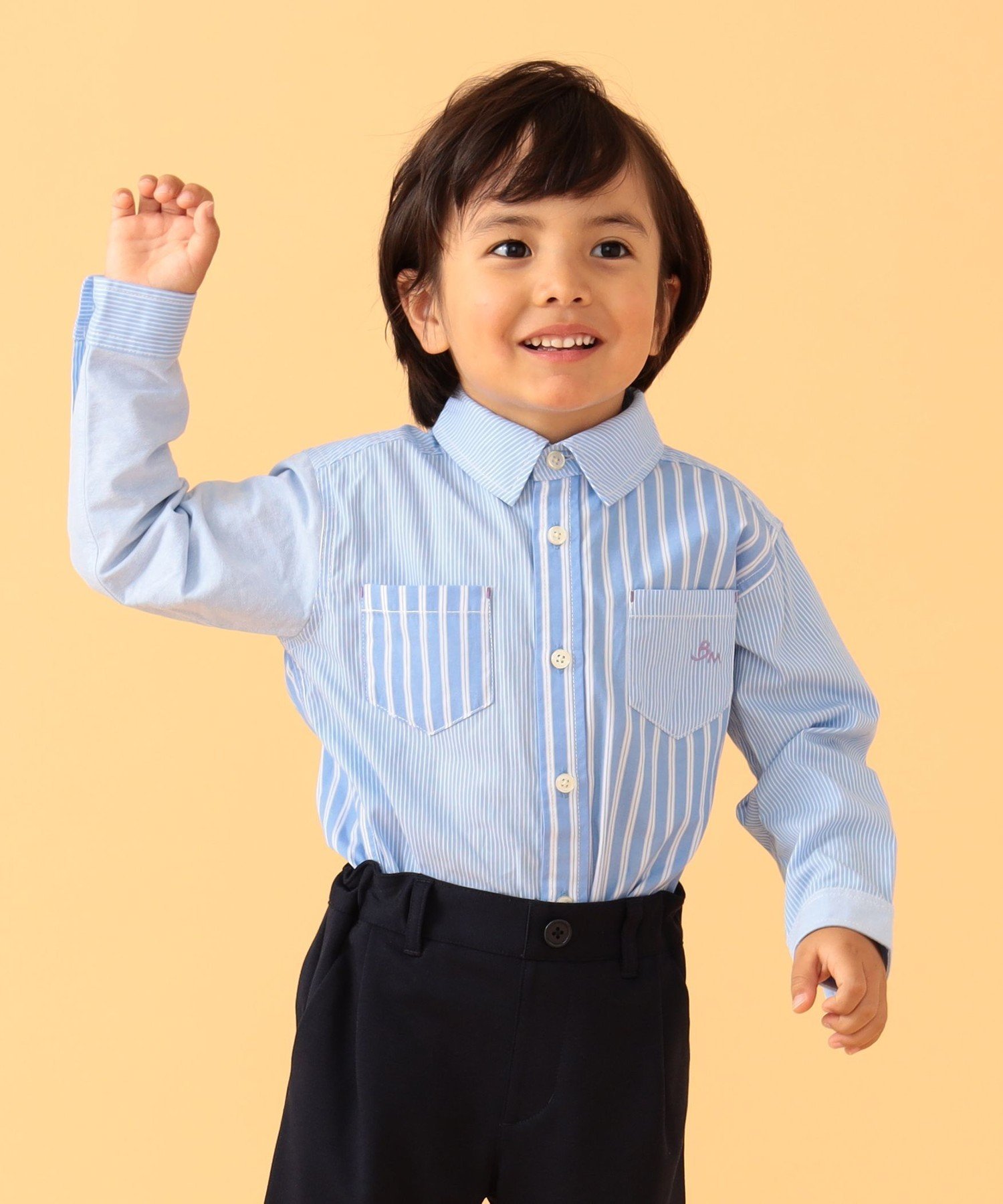 BEAMS mini / クレイジーパターン シャツ (90~150cm)　セレモニー 入学 入園 卒園 卒業 結婚式 七五三 発表会