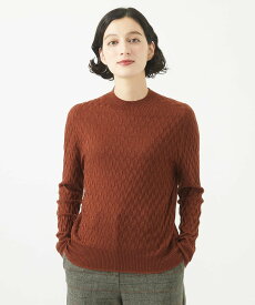 【SALE／50%OFF】GIANNI LO GIUDICE（小さいサイズ） ウール混ラメニット メゾンドゥサンク トップス ニット ブルー オレンジ【送料無料】