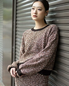 【SALE／50%OFF】YEVS MIXニットプルオーバー【セットアップ対応】 イーブス トップス ニット ブラウン ブラック