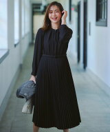 ANY SIS ノーブルプリーツ ワンピース エニィスィス ワンピース・ドレス ワンピース ネイビー ベージュ【…