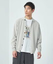 【SALE／60%OFF】UNITED ARROWS green label relaxing ペーパー ハーフ ミラノ ニット ポロ カーディガン ユナイテッドアローズ アウトレット トップス カーディガン グレー ブラック【送料無料】