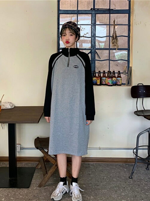 Zoe Jenko W バイカラーハイネックジップワンピース 8501 Rakuten Fashion 楽天ファッション 旧楽天ブランドアベニュー Ds61
