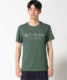 【SALE／30%OFF】GUESS (M)Logo Tee ゲス トップス カットソー・Tシャツ イエロー グリーン ブラック ホワイト